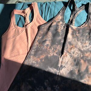Two Lululemon Cool Racerback Tank Tops Size 6